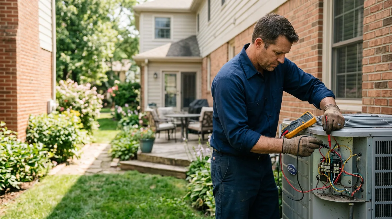 HVAC technician working near Dudley, PA